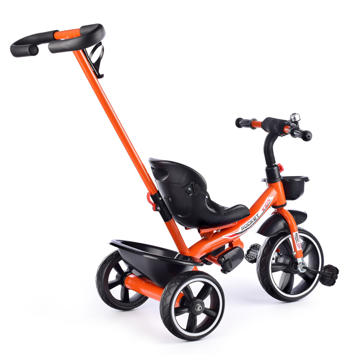 Фото к товару Велосипед 604-5-2 3-х колесный, оранжевый Велосипед 604-5-2 3-х колесный, оранжевый