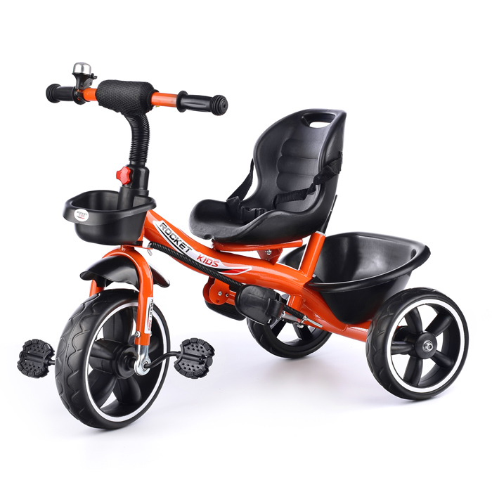 Фото к товару Велосипед 604-5-2 3-х колесный, оранжевый Велосипед 604-5-2 3-х колесный, оранжевый