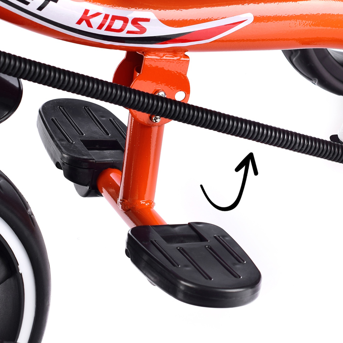 Фото к товару Велосипед 604-5-2 3-х колесный, оранжевый Велосипед 604-5-2 3-х колесный, оранжевый