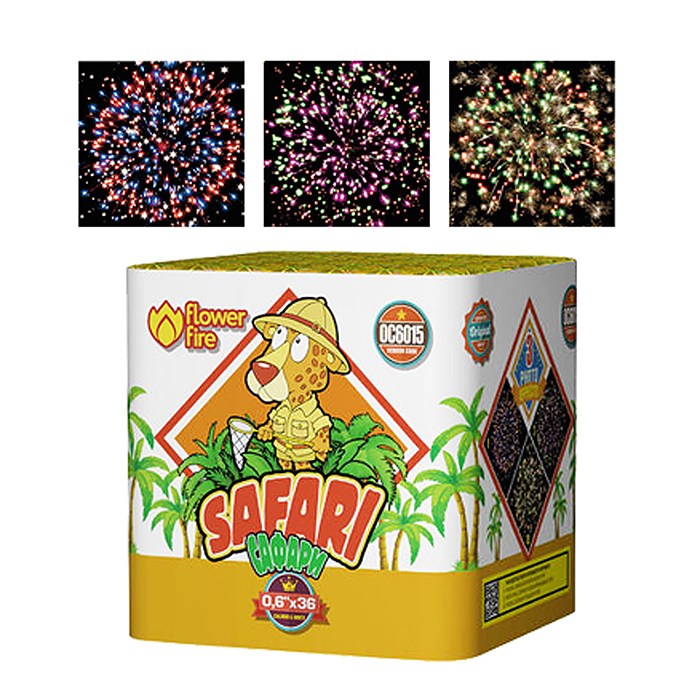 Батарея салютов "Сафари" (0,6" х 36 залп.) 