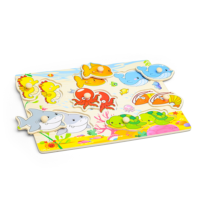 Пазл-вкладыш D0333 "Морской мир"