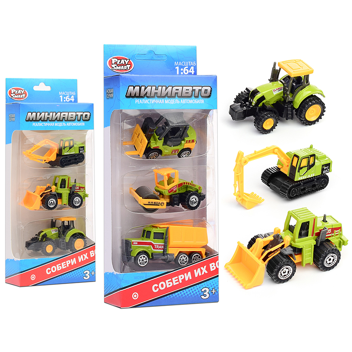 Набор техники 6389-2 "Мини Авто" сельскохозяйственная, в коробке