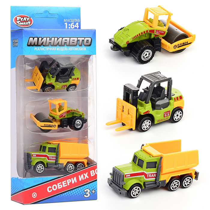 Набор техники 6389-2 "Мини Авто" сельскохозяйственная, в коробке