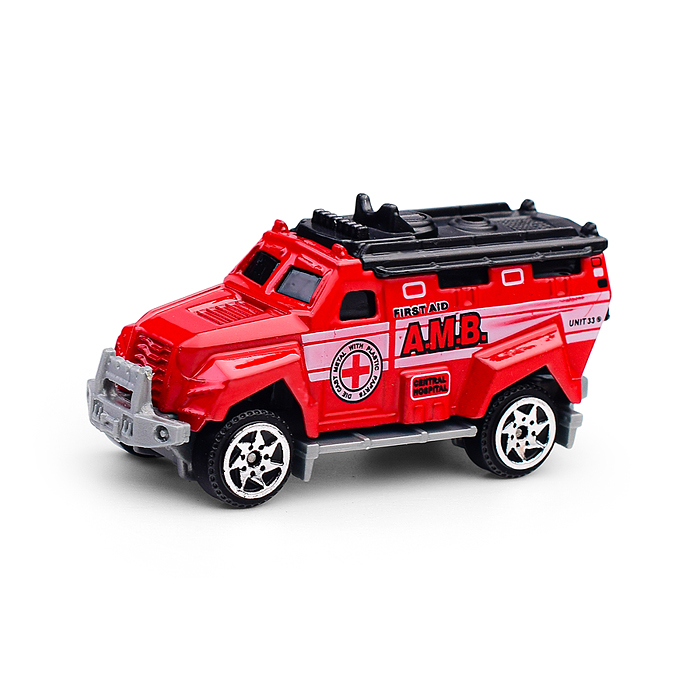 Фото к товару Набор техники 6389-4 "Мини Авто" пожарные спасатели, в коробке Набор техники 6389-4 "Мини Авто" пожарные спасатели, в коробке