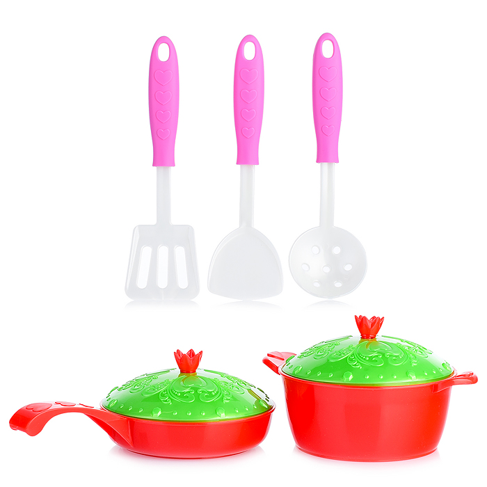 Набор посуды Кухонный сервис "Волшебная Хозяюшка" (7 предметов) в сетке