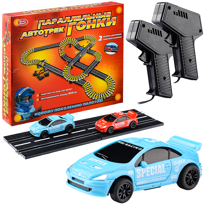 Автотрек 0815 "Параллельные гонки" в коробке