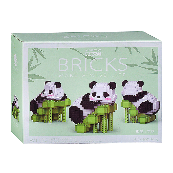 Конструктор W1120 "Панда на отдыхе" (492 дет.) в коробке Конструктор W1120 "Панда на отдыхе" (492 дет.) в коробке
