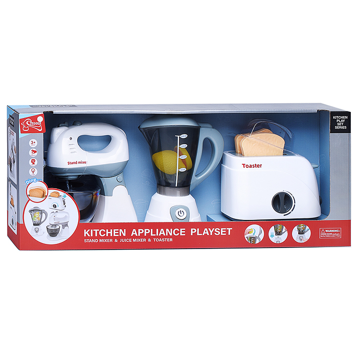 Набор бытовой техники F2319 "Блендер, соковыжималка, тостер" в коробке