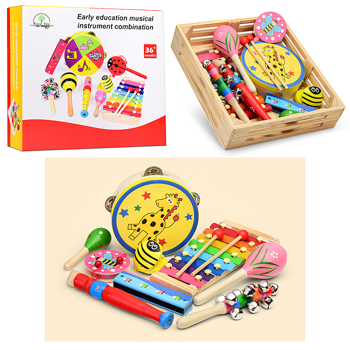Набор музыкальных инструментов D1917 "Музыкальная минутка" Набор музыкальных инструментов D1917 "Музыкальная минутка"