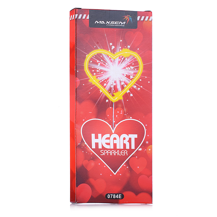 Фото к товару Бенгальские огни "Сердце" 17см (30сек.) Бенгальские огни "Сердце" 17см (30сек.)