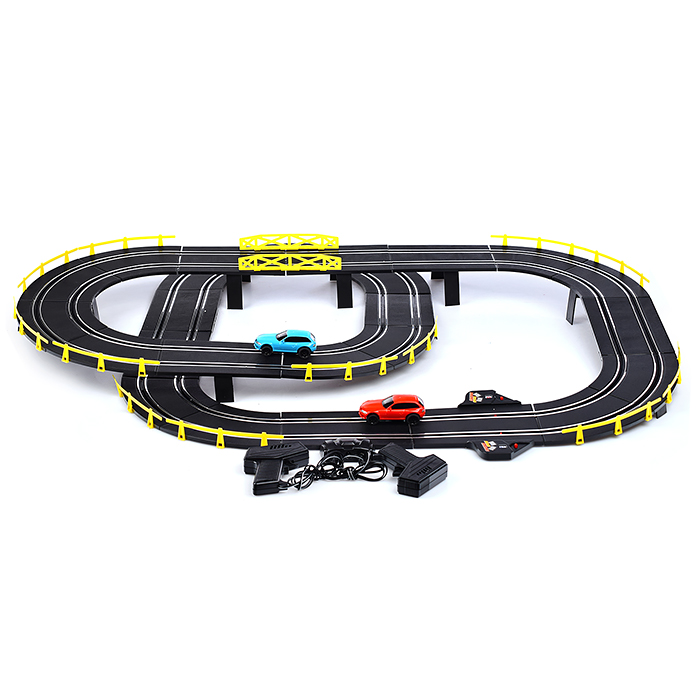 Фото к товару Автотрек 0821 "Параллельные гонки" (584 см.) в коробке Автотрек 0821 "Параллельные гонки" (584 см.) в коробке