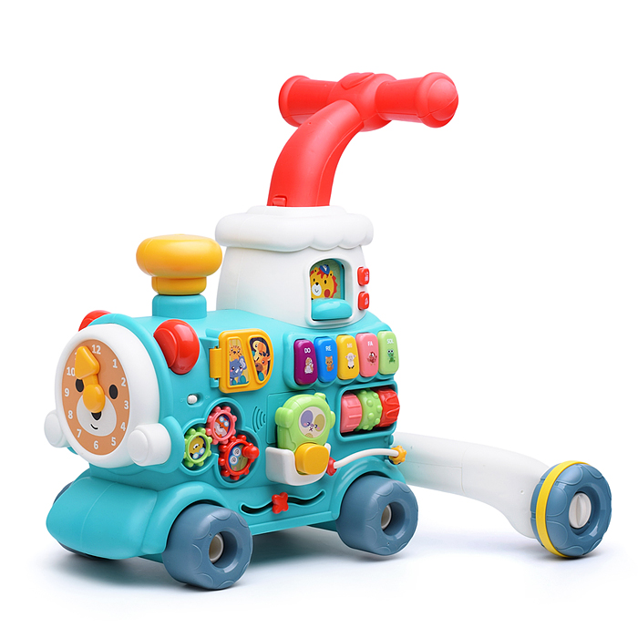 Фото к товару Каталка 6064 "Паровозик" зеленая, в коробке Каталка 6064 "Паровозик" зеленая, в коробке