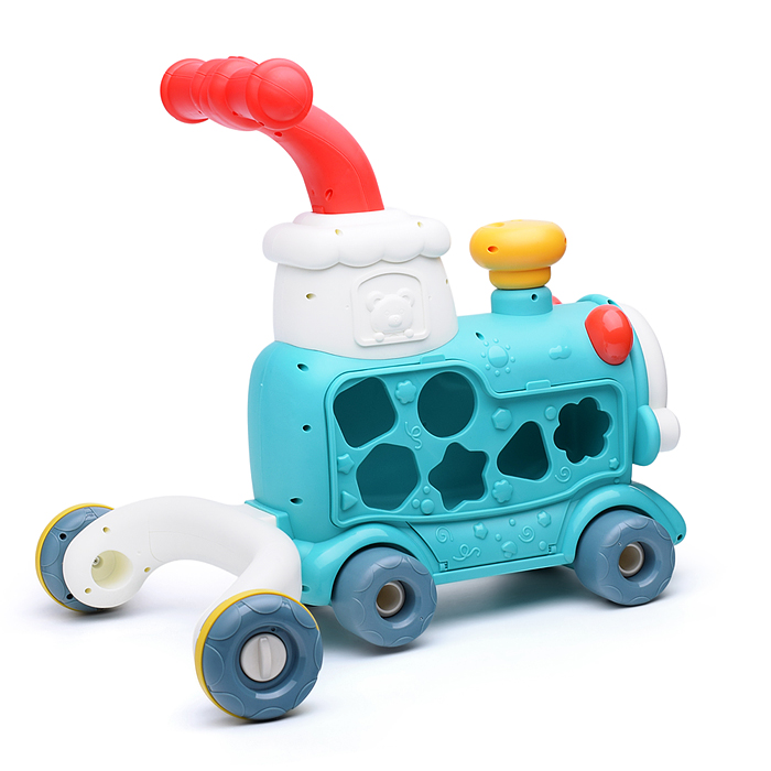 Фото к товару Каталка 6064 "Паровозик" зеленая, в коробке Каталка 6064 "Паровозик" зеленая, в коробке