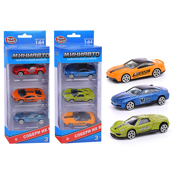 Набор машин 6389-A "СпортСити" в коробке Набор машин 6389-A "СпортСити" в коробке