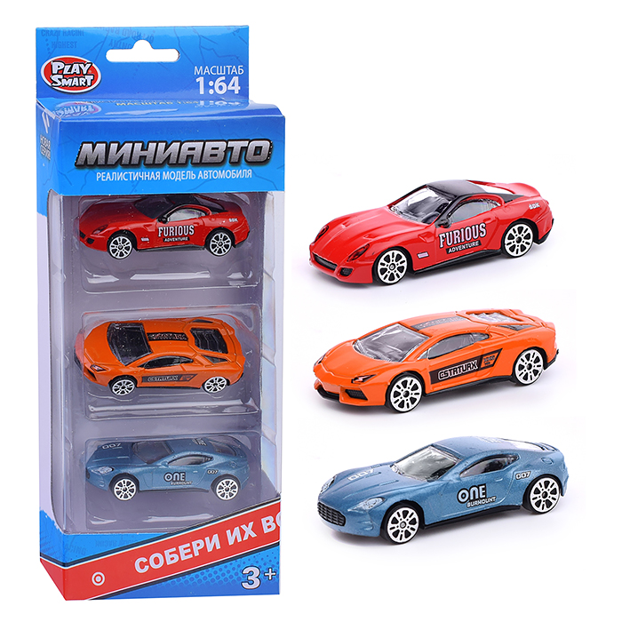 Фото к товару Набор машин 6389-A "СпортСити" в коробке Набор машин 6389-A "СпортСити" в коробке