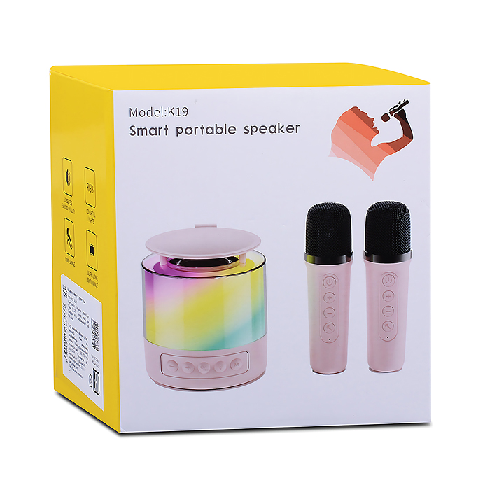 Караоке - центр игрушечный K19 "Музыкальные ноты" в коробке