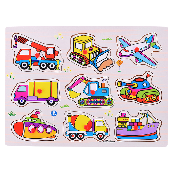 Пазл-вкладыш D1722 "Транспорт" Пазл-вкладыш D1722 "Транспорт"