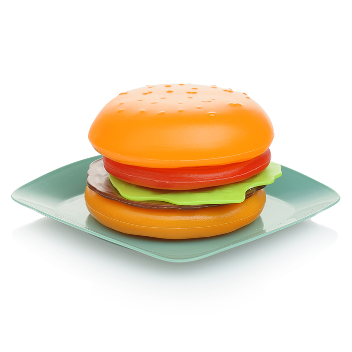 Бытовая техника A1005-4 Микроволновка с кухонными приборами и набором продуктов, бирюзовый, свет, зв