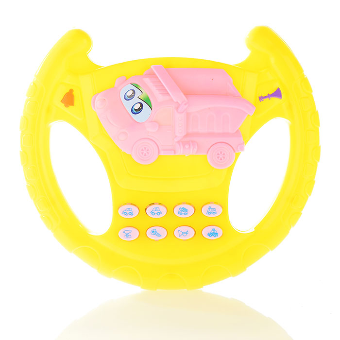 Фото к товару Руль 3330А-Р "Машинка" музыкальный, в пакете Руль 3330А-Р "Машинка" музыкальный, в пакете