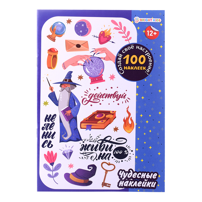 100 многоразовых наклеек "Чудесные наклейки" 100 многоразовых наклеек "Чудесные наклейки"