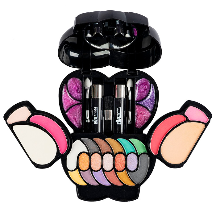 Фото к товару Набор детской декор. косметики Eva Moda, BOX 16,5х12,5х4,5 см; тени для век-17шт.(12,48г), Набор детской декор. косметики Eva Moda, BOX 16,5х12,5х4,5 см; тени для век-17шт.(12,48г),