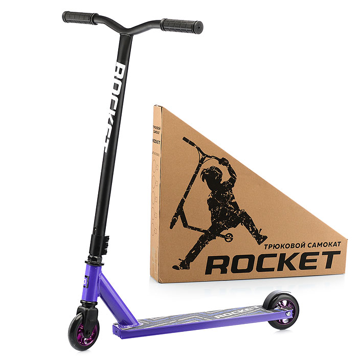 Самокат трюковый ROCKET,колеса PU/алюминий 100 мм,ABEC 7 Самокат трюковый ROCKET,колеса PU/алюминий 100 мм,ABEC 7