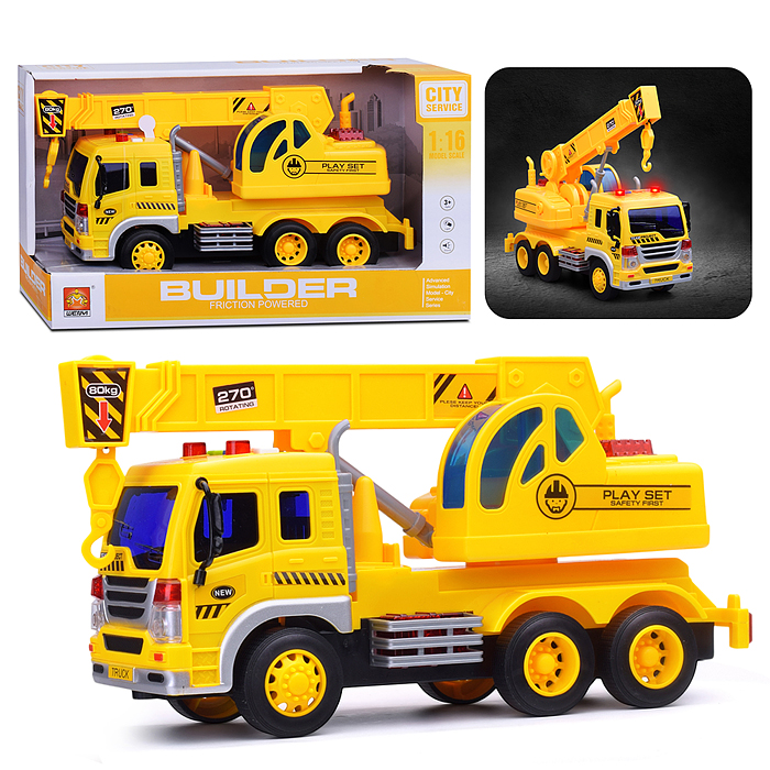 Машина WY310E "Спецтехника кран" 1:16 (свет, звук) в коробке Машина WY310E "Спецтехника кран" 1:16 (свет, звук) в коробке