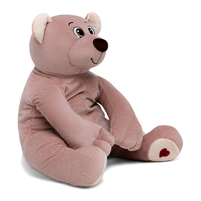 Медведь Лари, 70см (сидя 35см), пудровый 