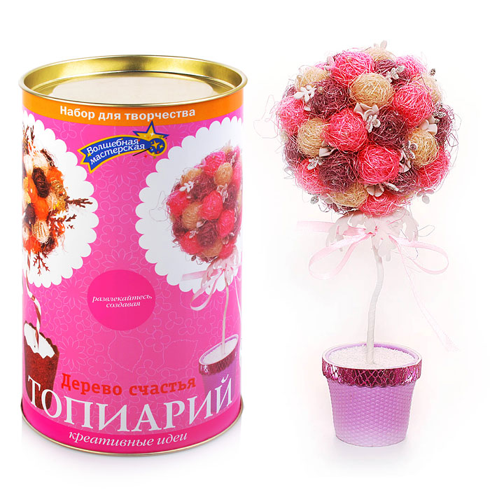 Набор для творчества топиарий "Розовое чудо"