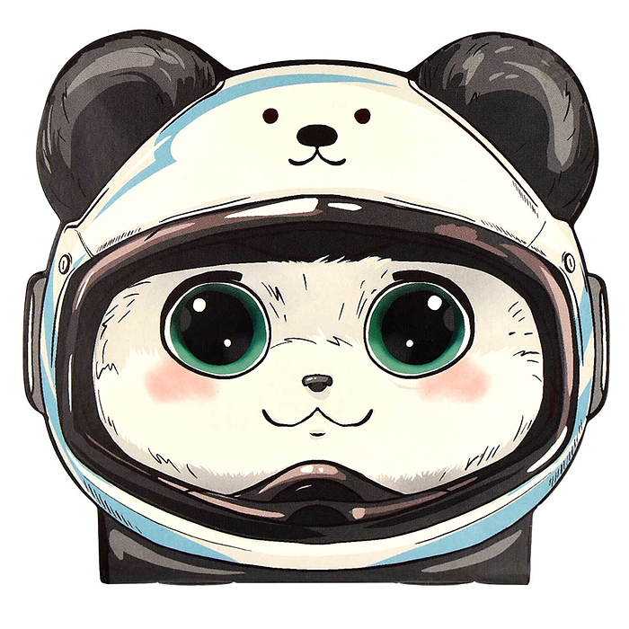 Блокнот 30 л. "Панда-космонавт" 120х117 мм. Блокнот 30 л. "Панда-космонавт" 120х117 мм.