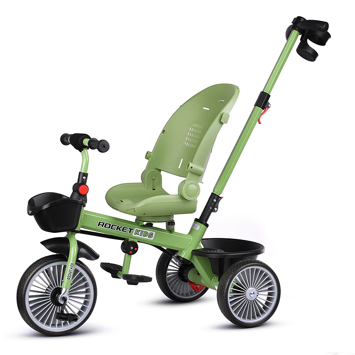 Фото к товару Велосипед MLX-510-PS 3-х колесный, зеленый Велосипед MLX-510-PS 3-х колесный, зеленый