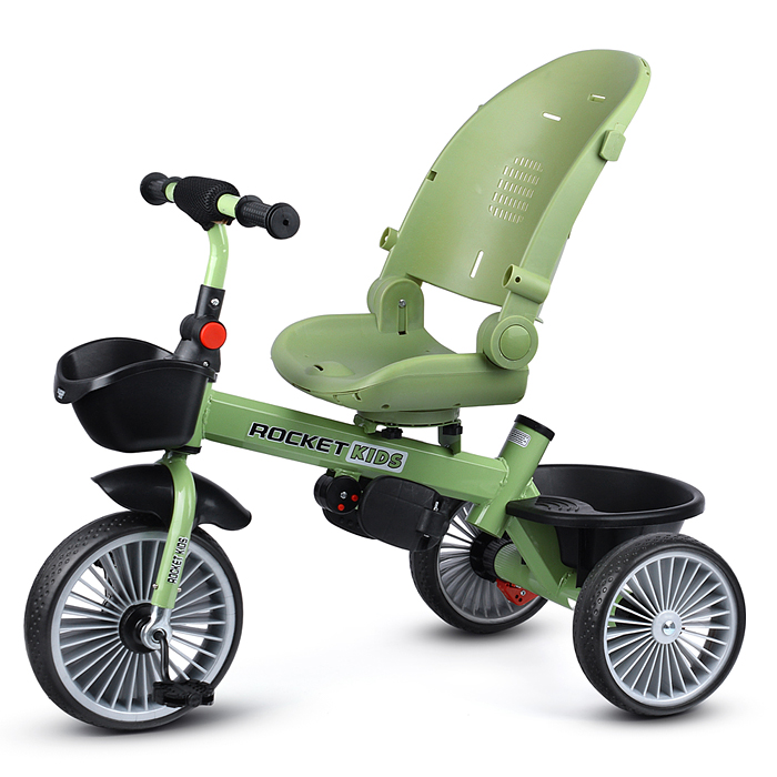 Фото к товару Велосипед MLX-510-PS 3-х колесный, зеленый Велосипед MLX-510-PS 3-х колесный, зеленый