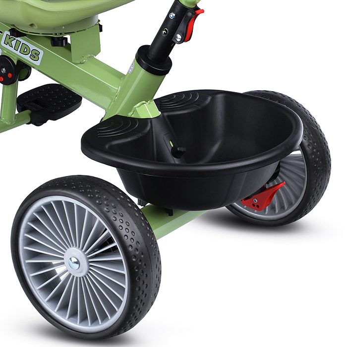 Фото к товару Велосипед MLX-510-PS 3-х колесный, зеленый Велосипед MLX-510-PS 3-х колесный, зеленый