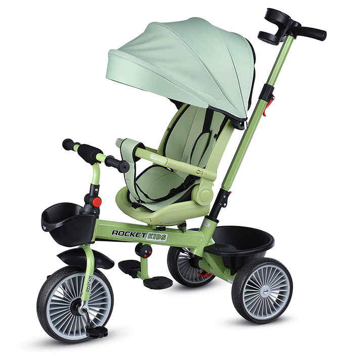 Фото к товару Велосипед MLX-510-PS 3-х колесный, зеленый Велосипед MLX-510-PS 3-х колесный, зеленый