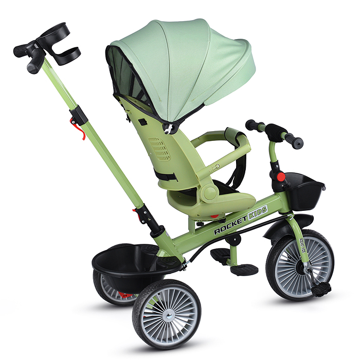 Фото к товару Велосипед MLX-510-PS 3-х колесный, зеленый Велосипед MLX-510-PS 3-х колесный, зеленый