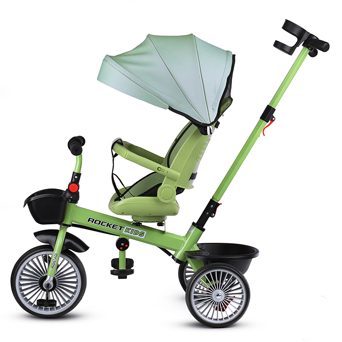 Фото к товару Велосипед MLX-510-PS 3-х колесный, зеленый Велосипед MLX-510-PS 3-х колесный, зеленый