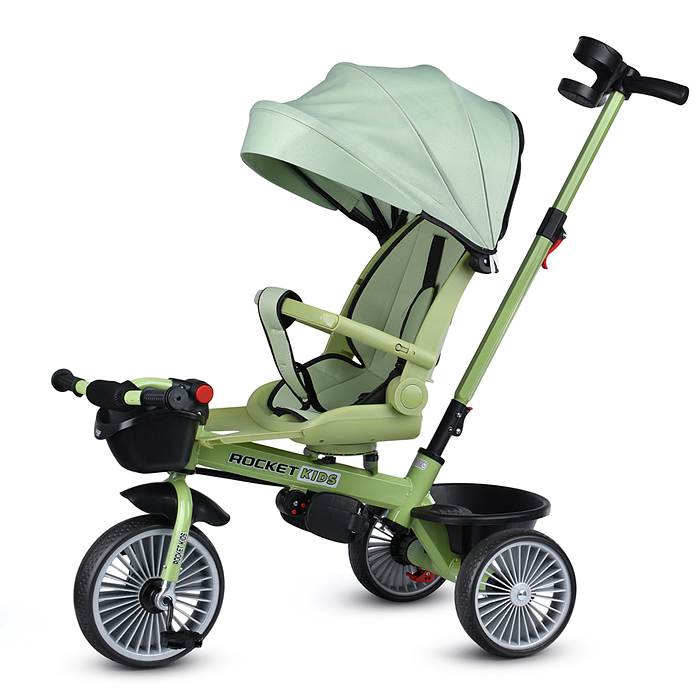 Фото к товару Велосипед MLX-510-PS 3-х колесный, зеленый Велосипед MLX-510-PS 3-х колесный, зеленый