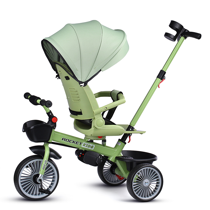 Фото к товару Велосипед MLX-510-PS 3-х колесный, зеленый Велосипед MLX-510-PS 3-х колесный, зеленый