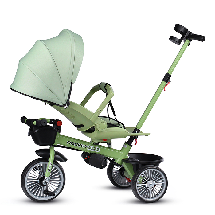 Фото к товару Велосипед MLX-510-PS 3-х колесный, зеленый Велосипед MLX-510-PS 3-х колесный, зеленый