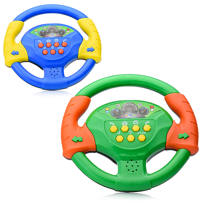 Руль 928 "Весело рулить" музыкальный, в пакете Руль 928 "Весело рулить" музыкальный, в пакете