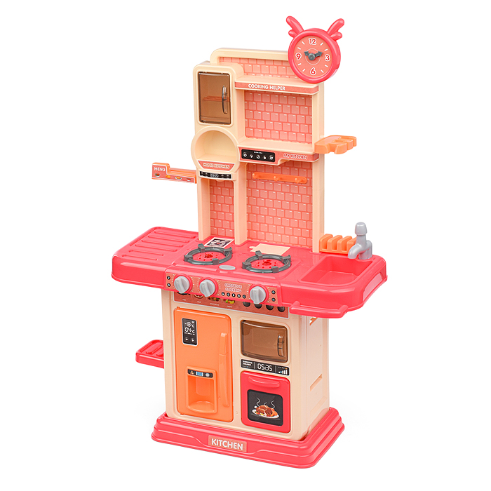 Фото к товару Игровой набор кухня MJL-803 "Любимая кухня" цвет розовый, в коробке Игровой набор кухня MJL-803 "Любимая кухня" цвет розовый, в коробке