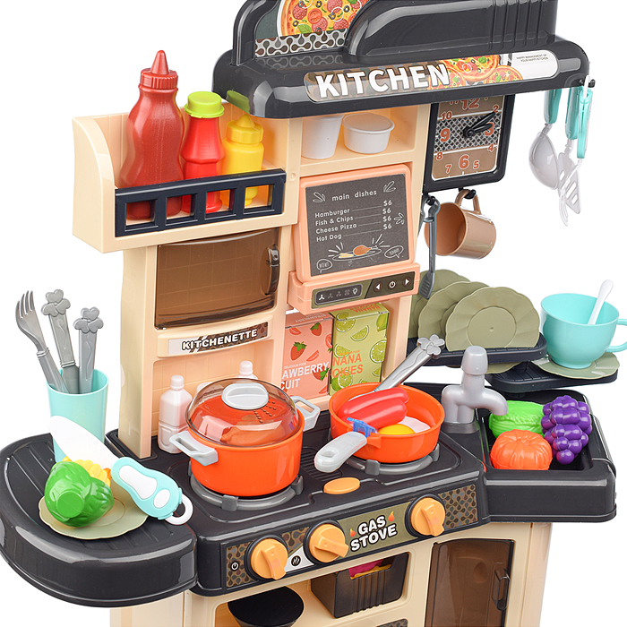 Фото к товару Игровой набор кухня MJL-911B "Мастер шеф" цвет серый, в коробке Игровой набор кухня MJL-911B "Мастер шеф" цвет серый, в коробке