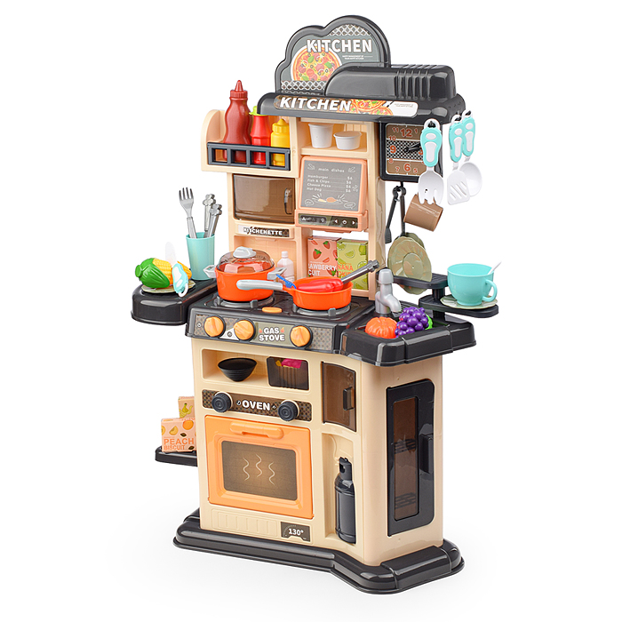 Фото к товару Игровой набор кухня MJL-911B "Мастер шеф" цвет серый, в коробке Игровой набор кухня MJL-911B "Мастер шеф" цвет серый, в коробке