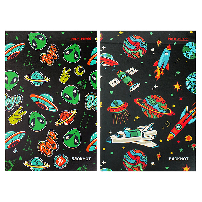 Блокнот 48л. А7 "Переполох в космосе" Блокнот 48л. А7 "Переполох в космосе"