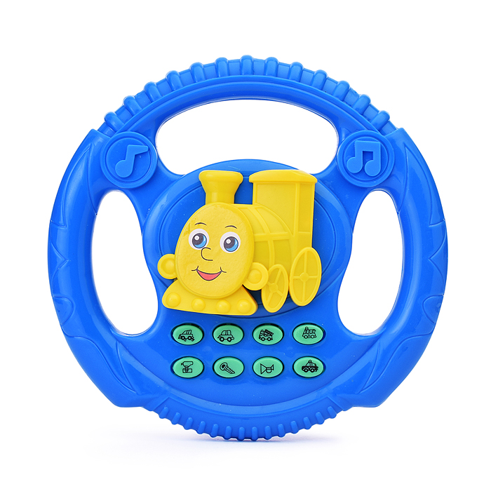 Фото к товару Руль 3280A-P "Паровозик" музыкальный, в пакете Руль 3280A-P "Паровозик" музыкальный, в пакете
