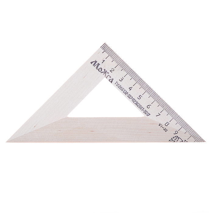 Треугольник деревянный 45°, 11см, Треугольник деревянный 45°, 11см,