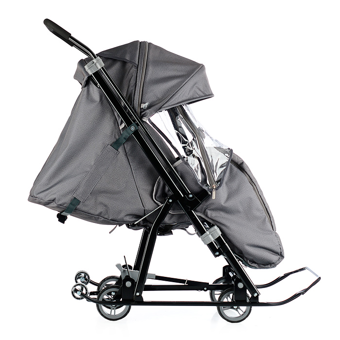 Фото к товару Санки-коляска Кидс 3-2Т (серебро) Санки-коляска Кидс 3-2Т (серебро)