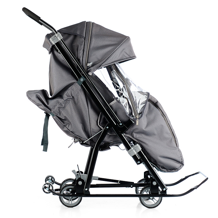 Фото к товару Санки-коляска Кидс 3-2Т (серебро) Санки-коляска Кидс 3-2Т (серебро)