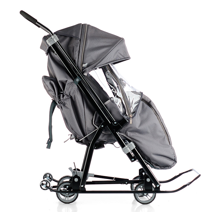 Фото к товару Санки-коляска Кидс 3-2Т (серебро) Санки-коляска Кидс 3-2Т (серебро)