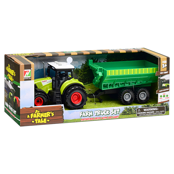 Фото к товару Трактор 550-3E "Фермер" с прицепом, в коробке Трактор 550-3E "Фермер" с прицепом, в коробке